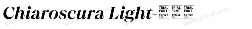 Chiaroscura Light字体转换